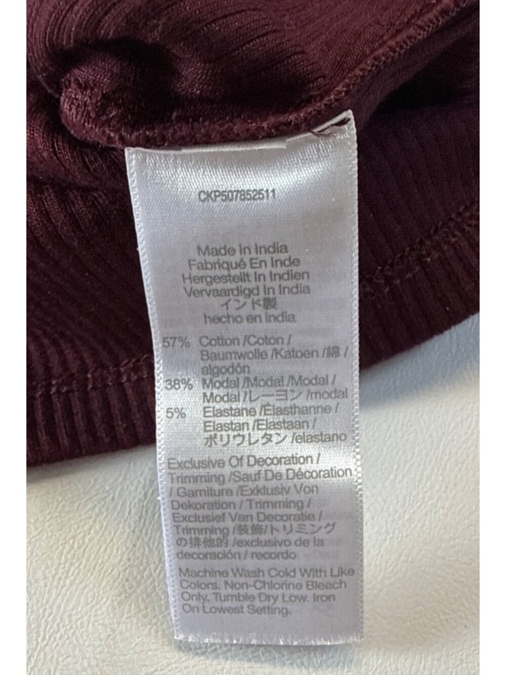 Madewell Women Lace-Trim Square-Neck Tank~Size M~Dark Pomegranate Cami NWT L7 19 - Picture 8 of 9